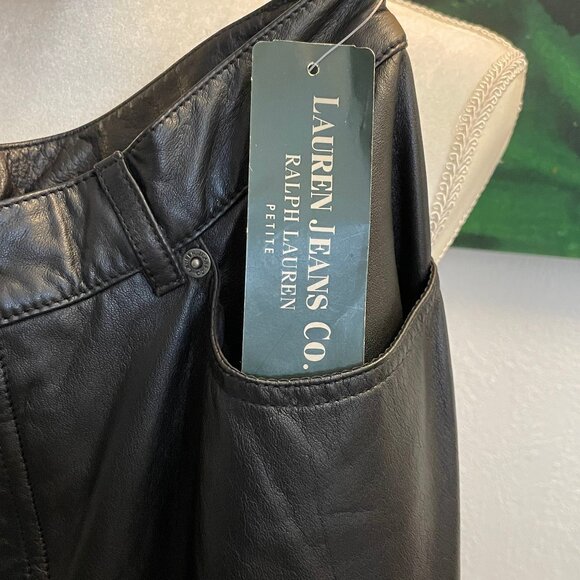 Ralph Lauren Leather Pants NWT - Picture 1 of 5